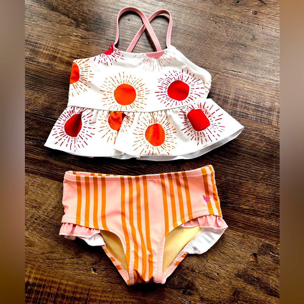 3t girls two piece swimsuit .
